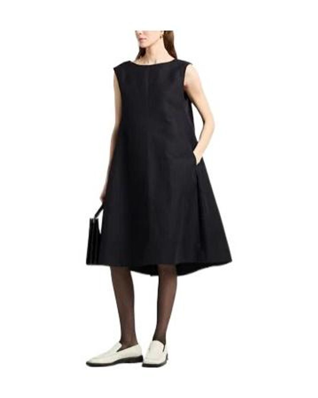 Marni Black Solid-Color Sleeveless Dress