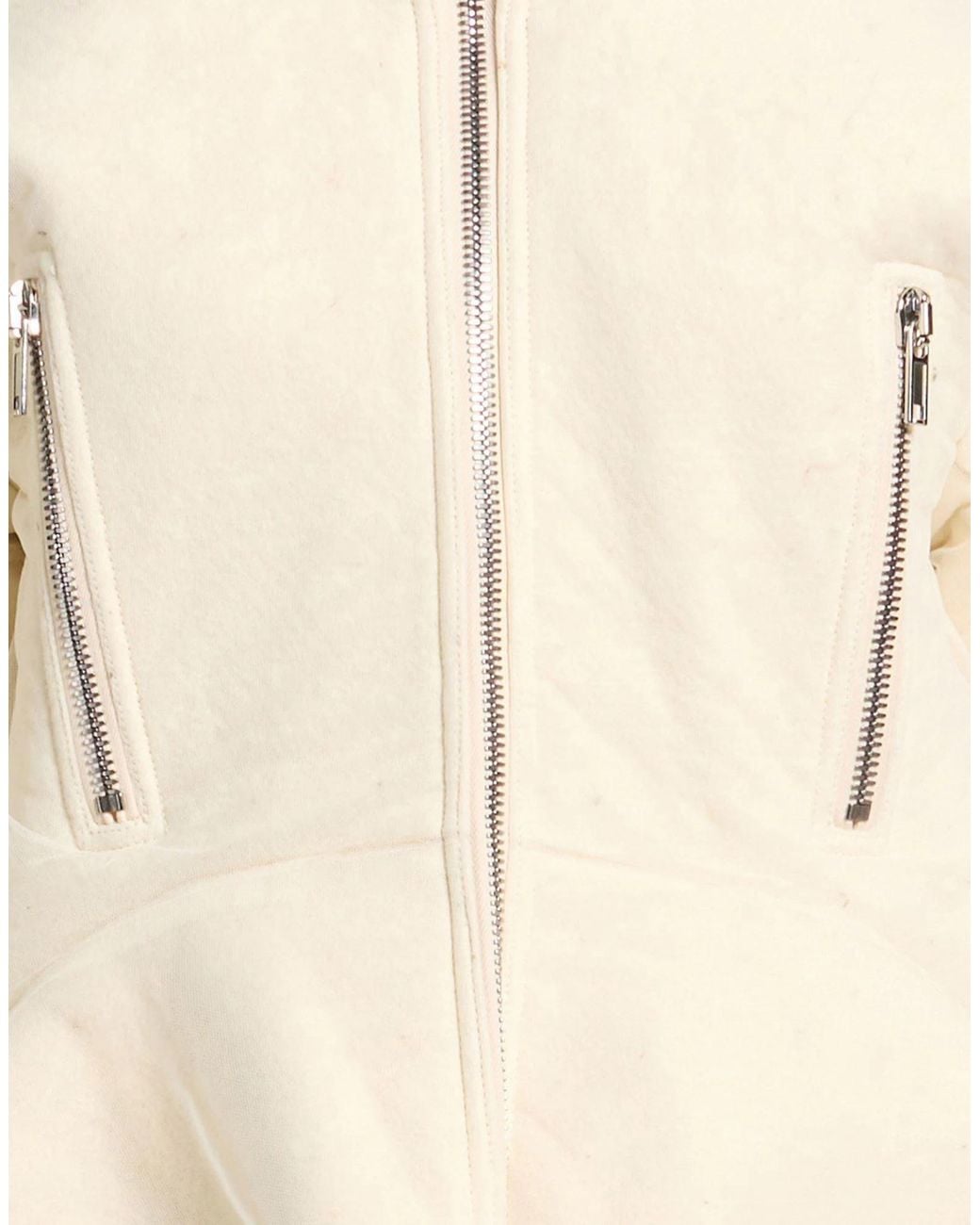 Rick Owens Natural Casual Single-Breasted Coat