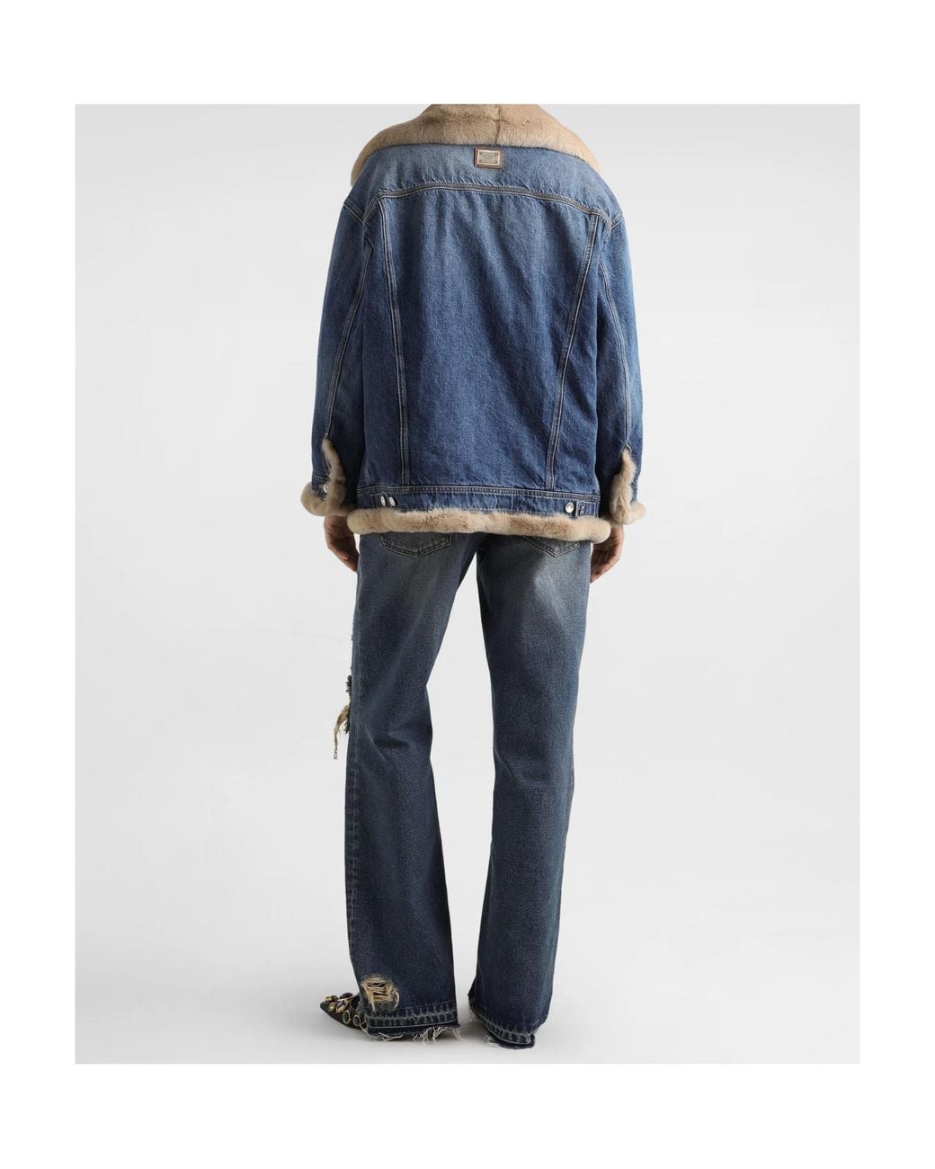 Dolce & Gabbana Blue Button-Up Denim Jacket