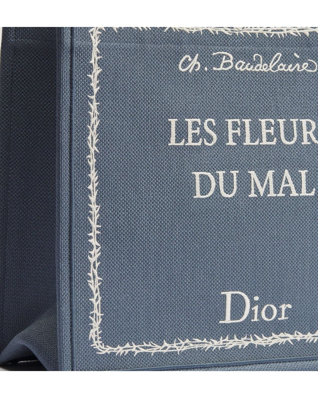 Dior Blue Medium Book Tote With Strap for men