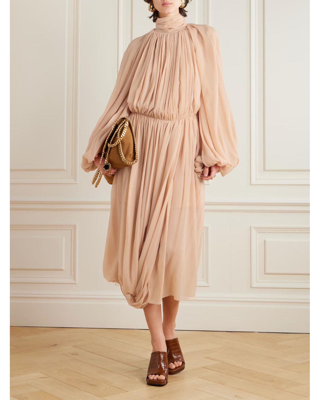 Stella McCartney Natural Backless Dress