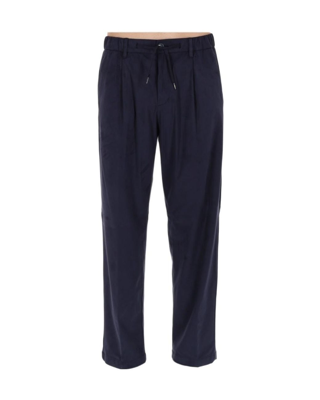 Herno Purple Drawstring Pleated Pants for men