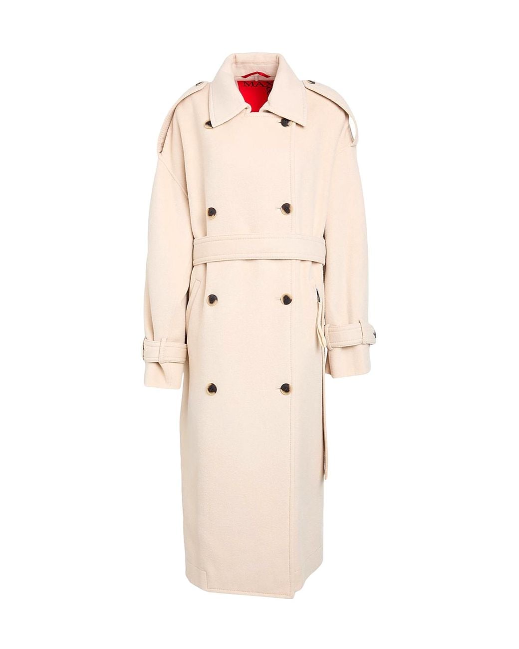 MAX&Co. Natural Long-Sleeved Coat