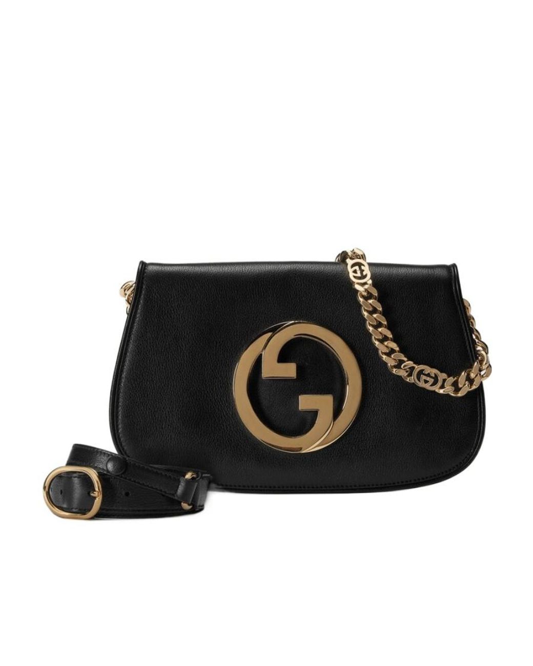 Gucci Black Blondie Logo-Detailed Shoulder Bag