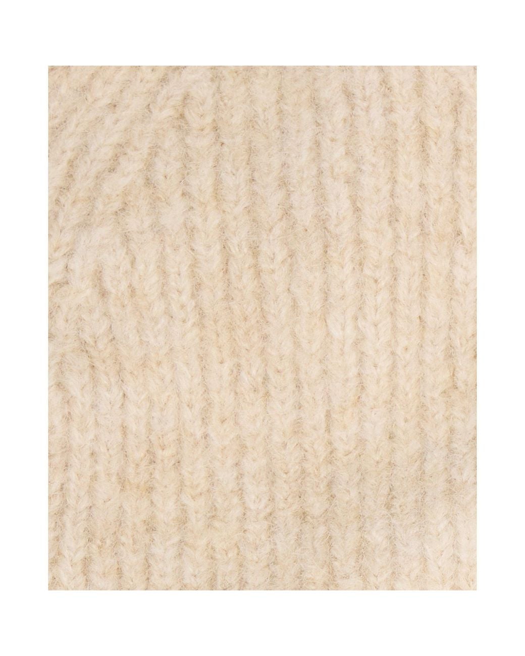 Barbour Natural Ribbed Knit Beanie