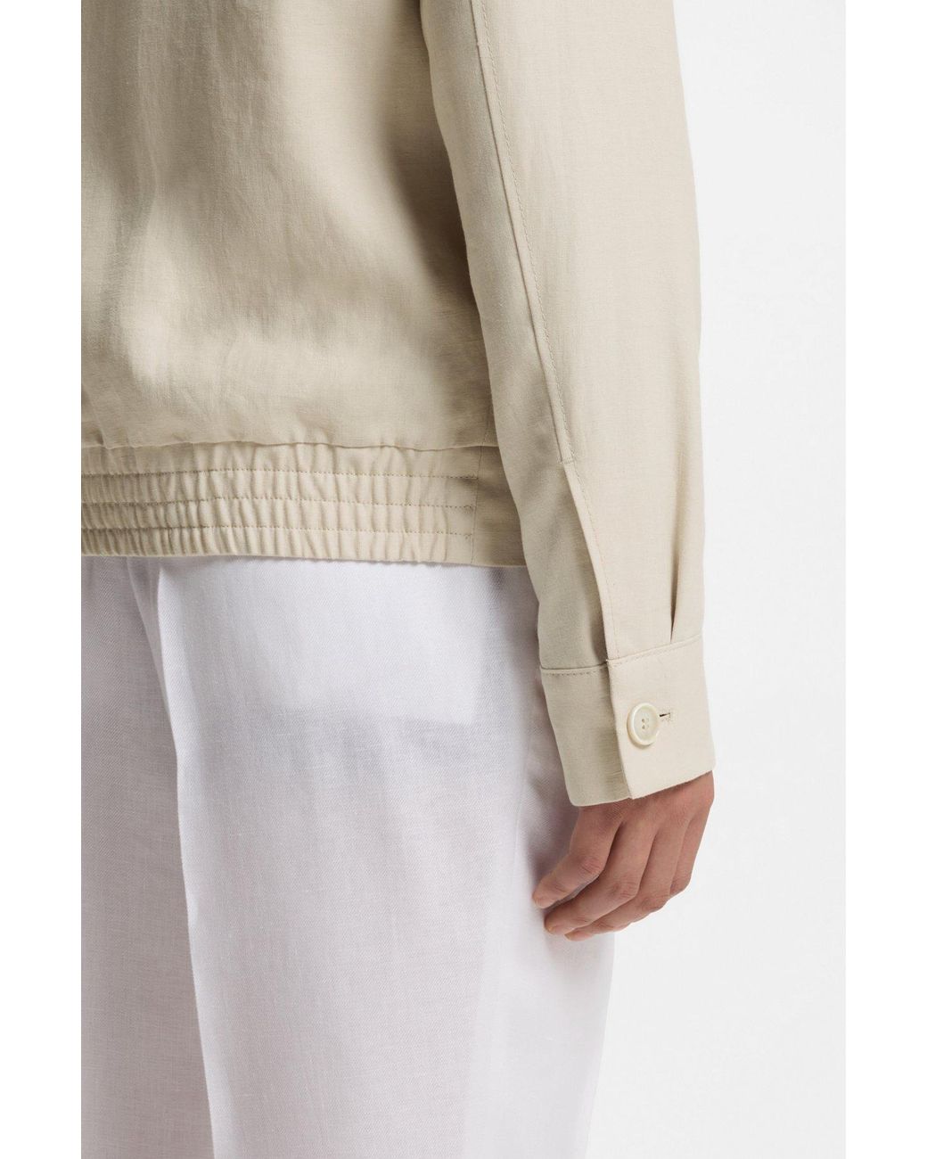 Boss Natural L Heston Bmb Zip Jacket for men
