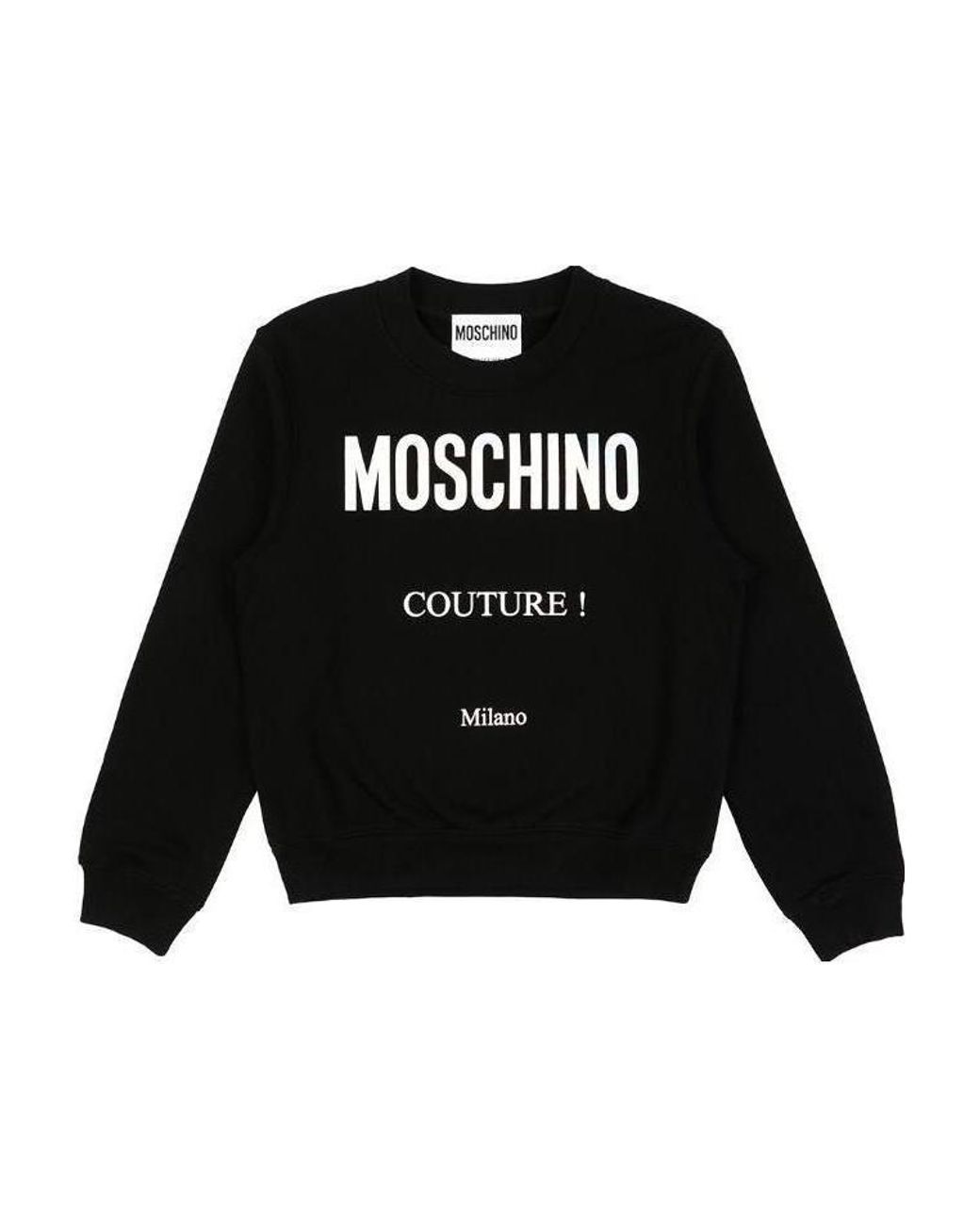 Moschino Black Logo Printed Sweater