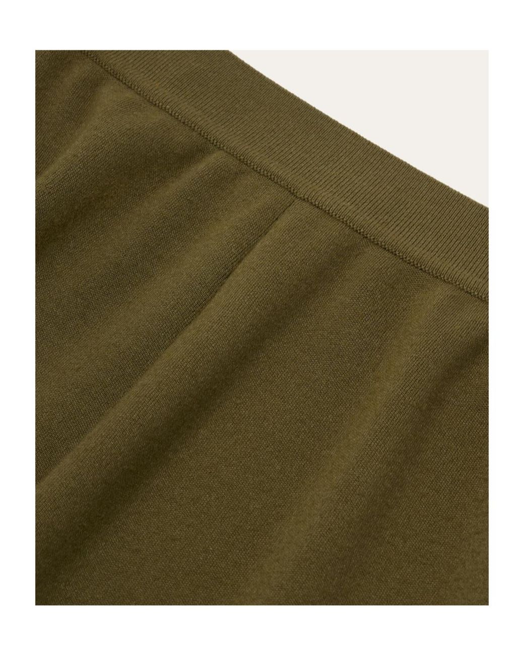 Loro Piana Green Elastic Waist Casual Pants