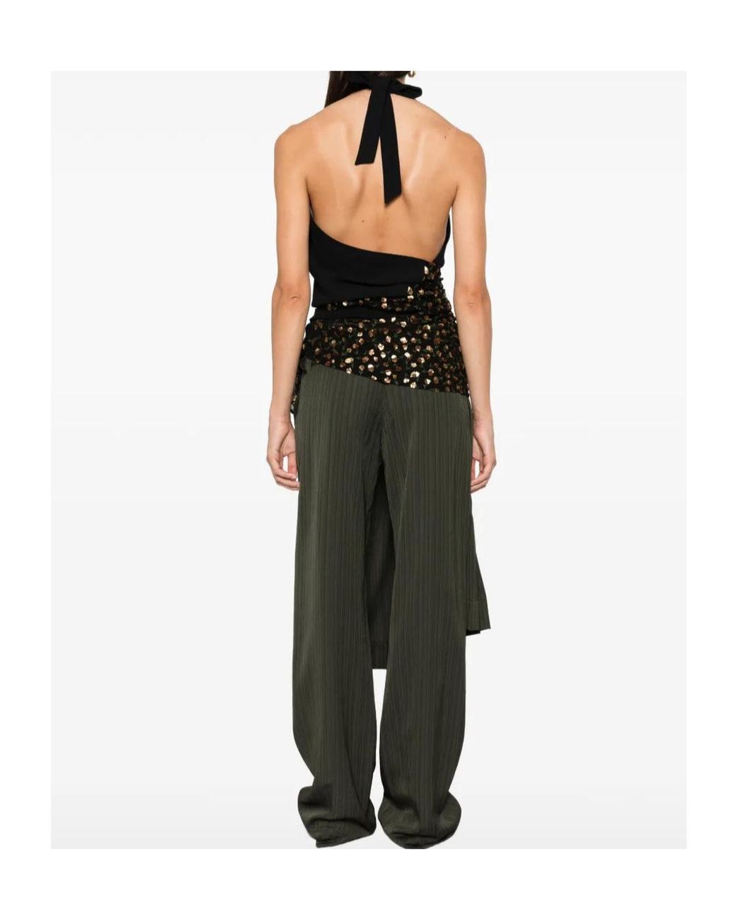 Dries Van Noten Black Emb Top