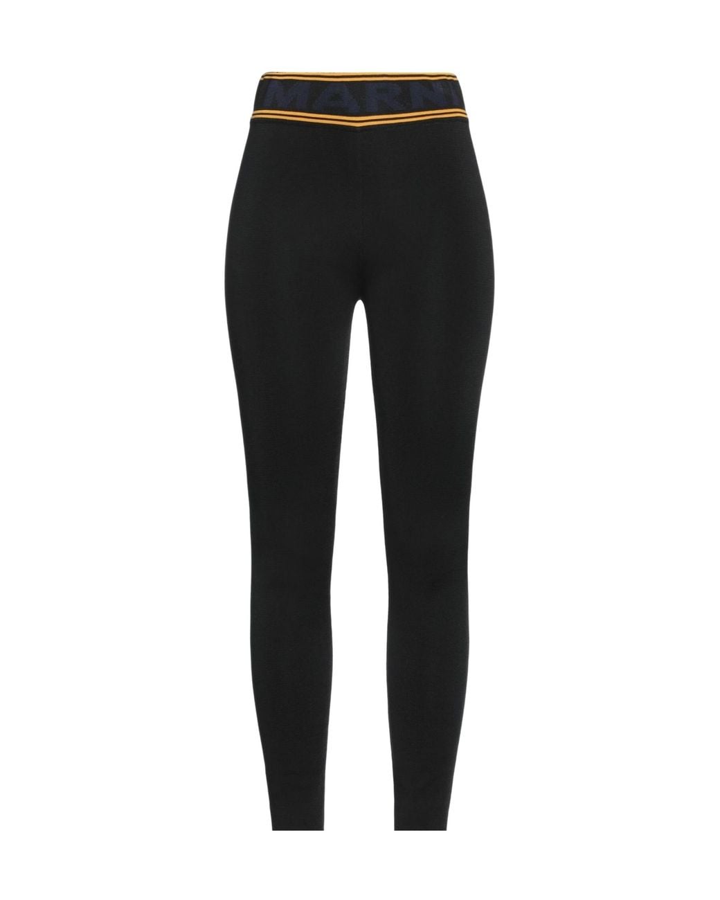 Marni Black Lightweight Stretch-Knit Leggings