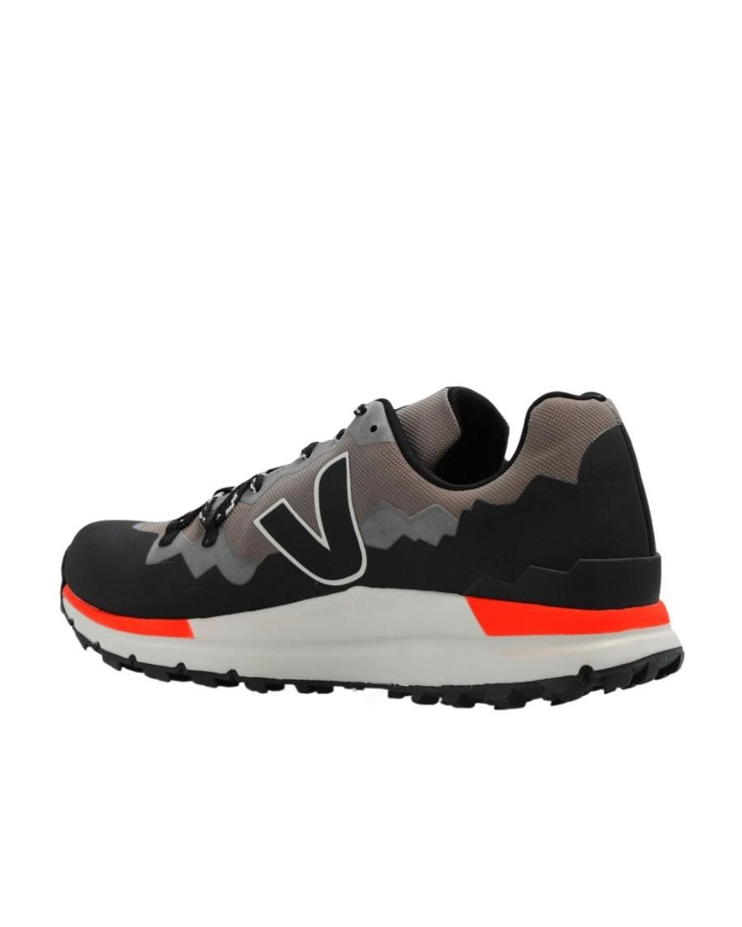 Veja Black Logo Sports Shoes for men