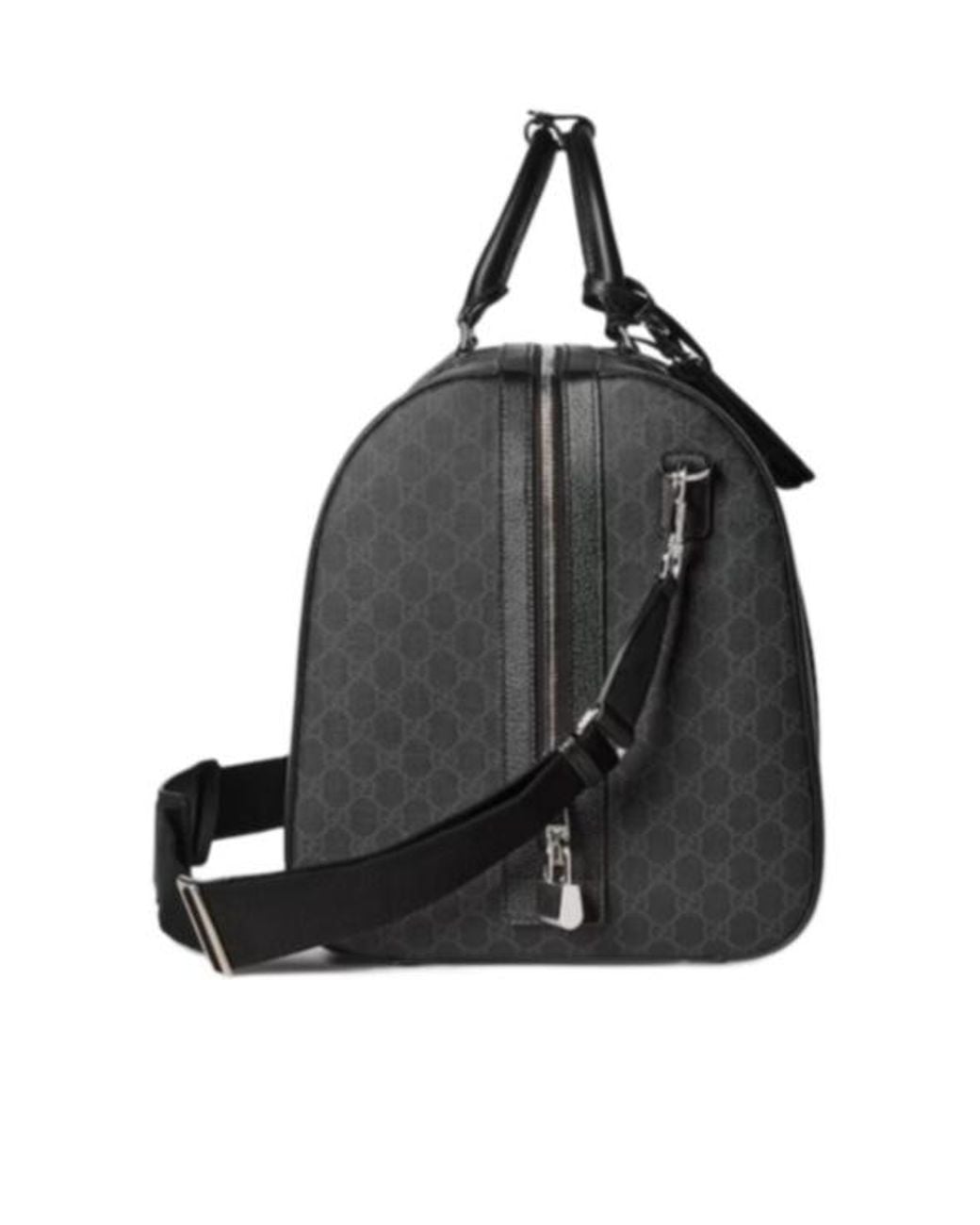 Gucci Black Gg Supreme Large Duffle Bag for men