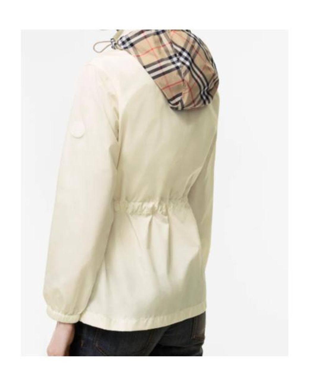 Burberry Natural Check-Trim Zipped Jacket