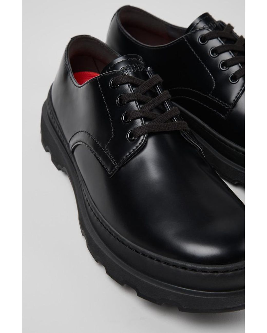 Camper Black Brutus Lace-Up Oxford Shoes for men