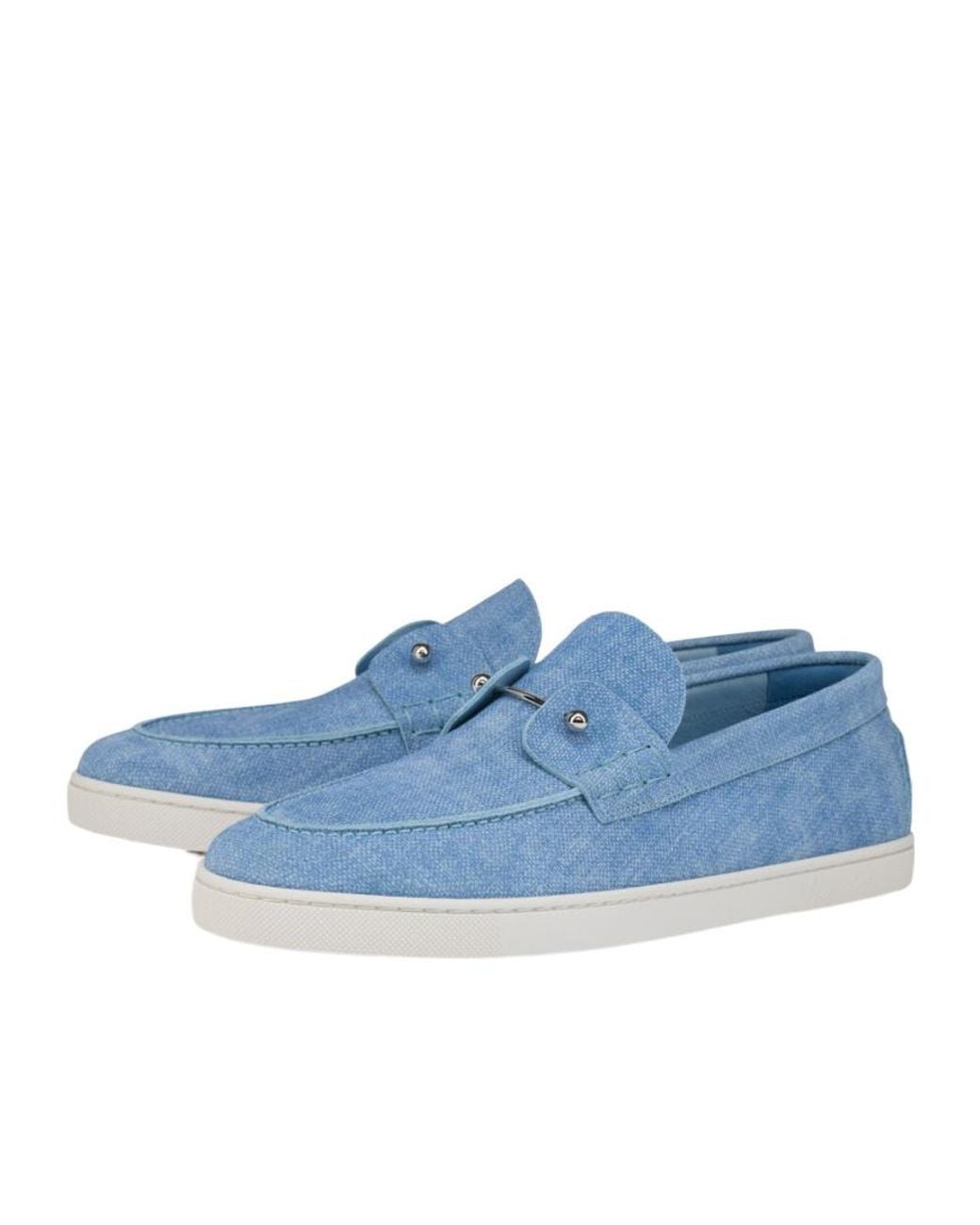 Christian Louboutin Blue Chambeliboat Boat Shoes for men