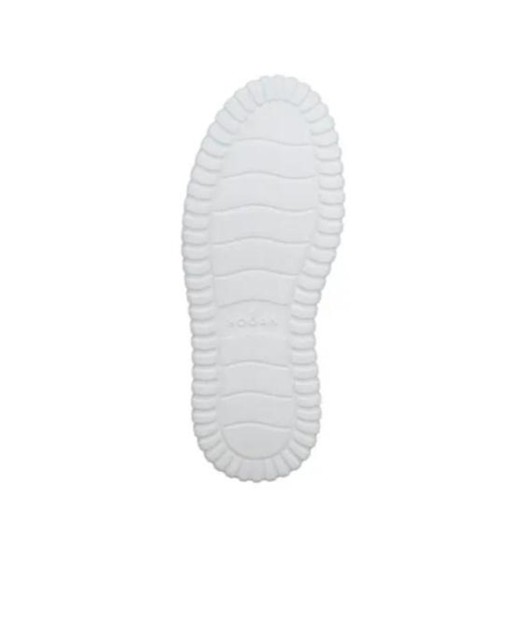 Hogan White Round-Toe Lace-Up Sneakers