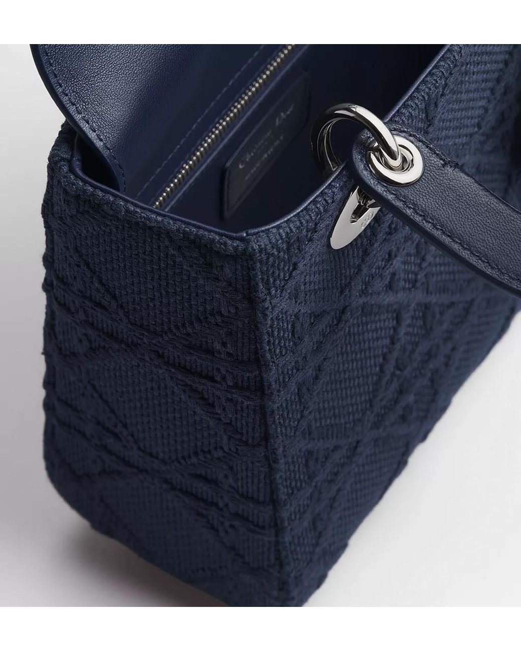 Dior Blue Small Lady Bag With Strap