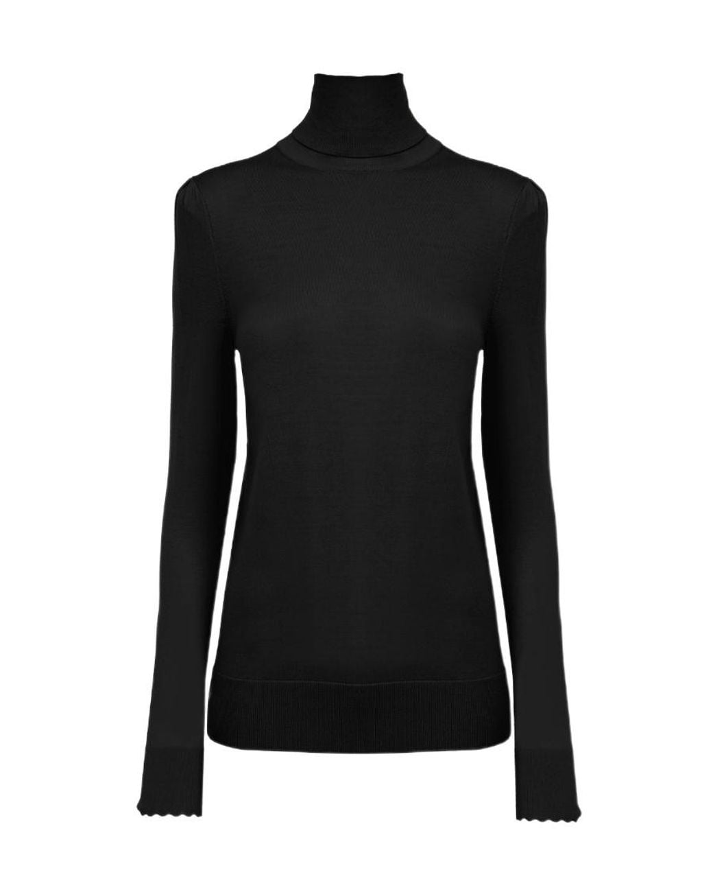 Chloé Black Chloé High-Neck Knitted Jumper