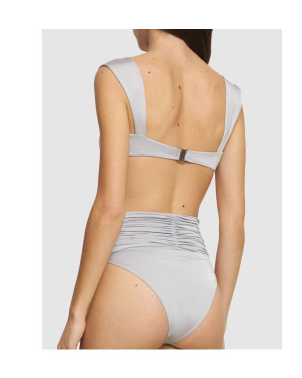 Magda Butrym White Wide-Strap Bikini Top