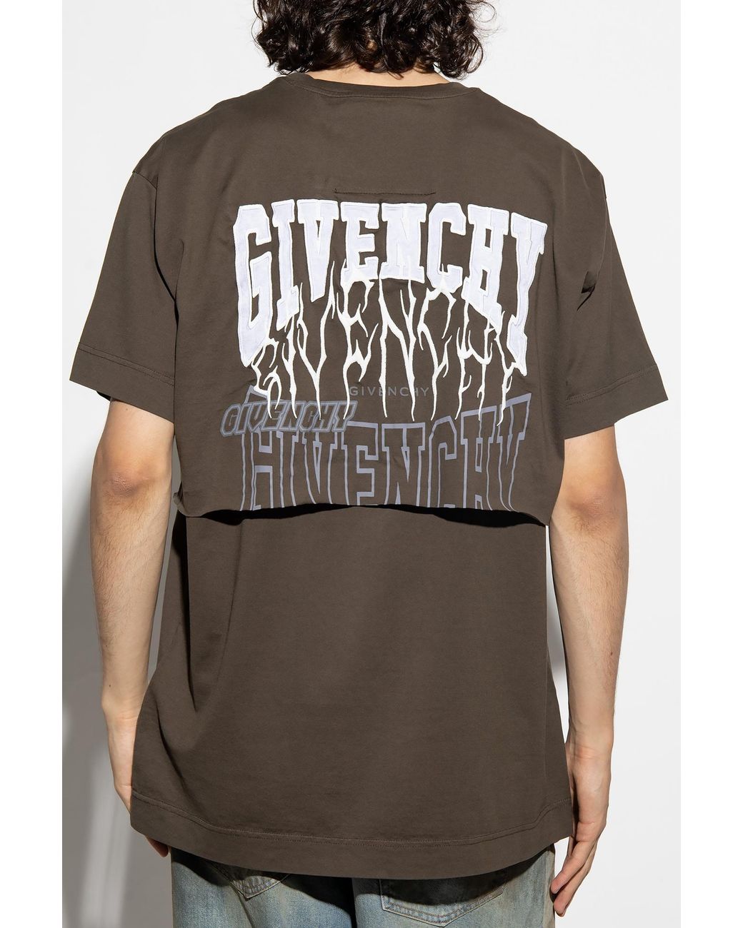 Givenchy Multicolor Layered Cotton T-Shirt for men