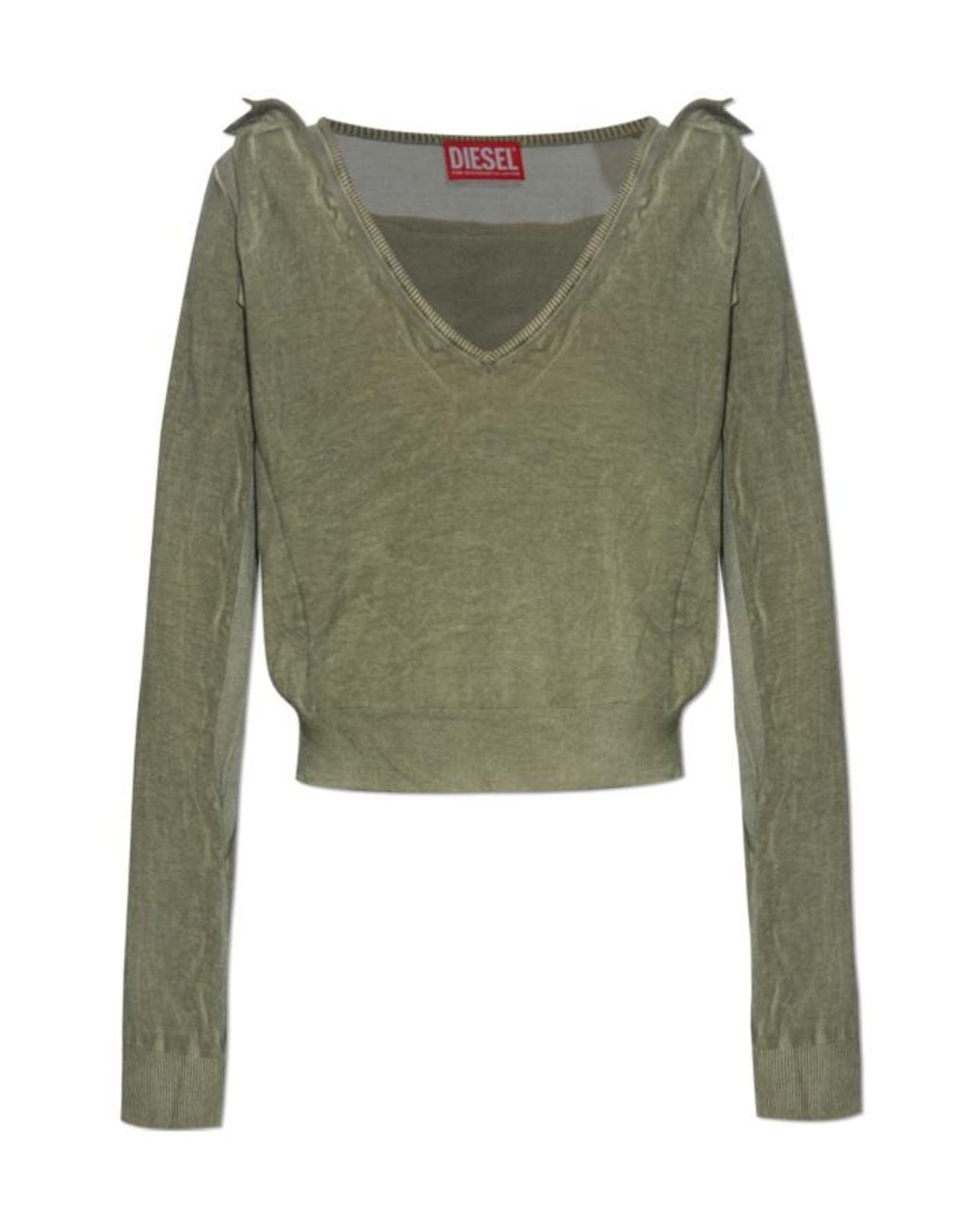 DIESEL Green M-Debi Long-Sleeved Top