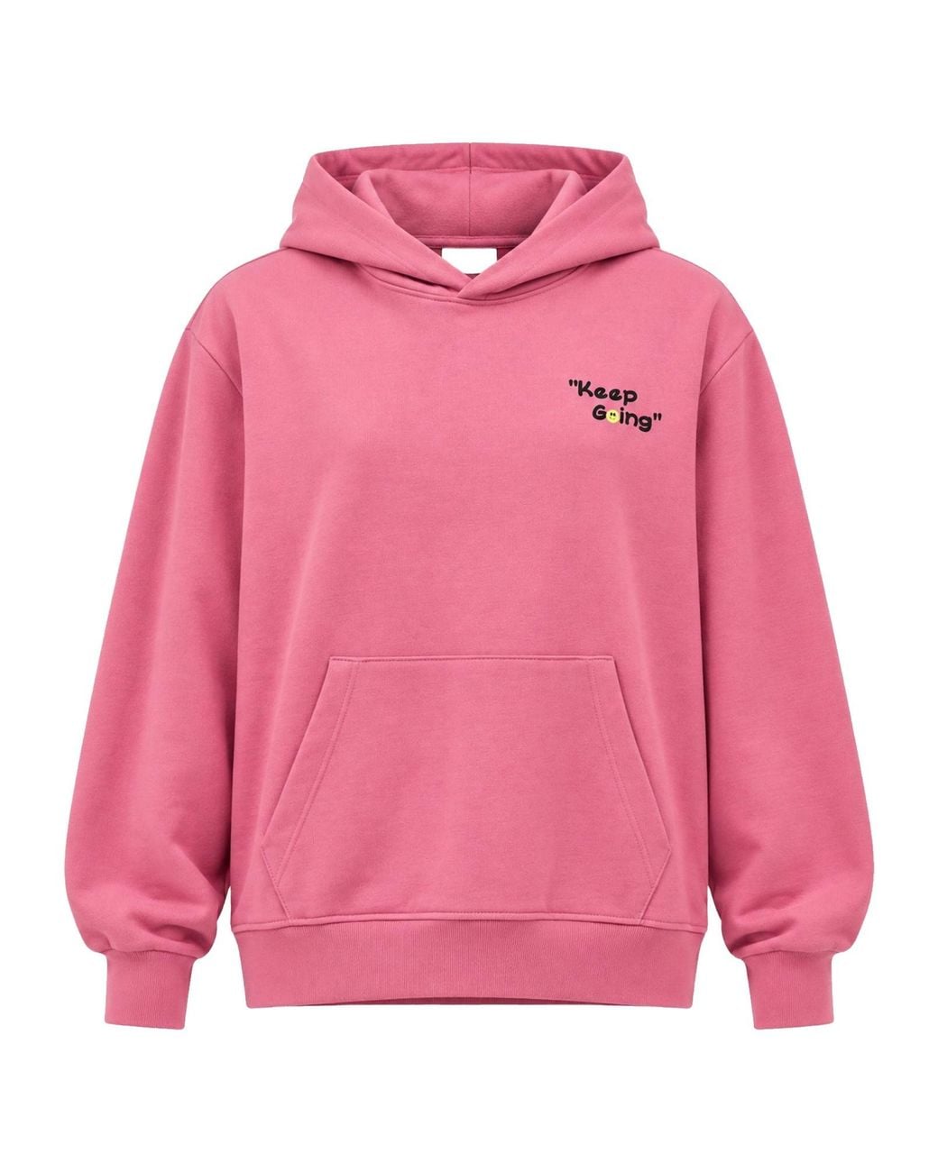 Barrow Pink Teddy-Bear Print Hoodie for men