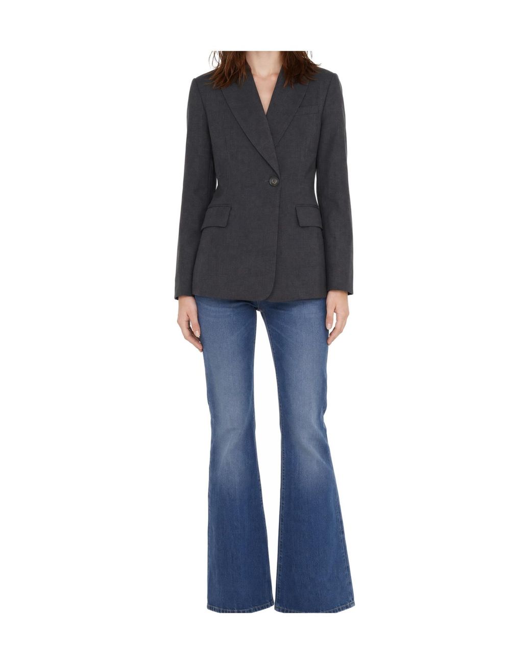 Liu Jo Blue Single Breasted Jacket