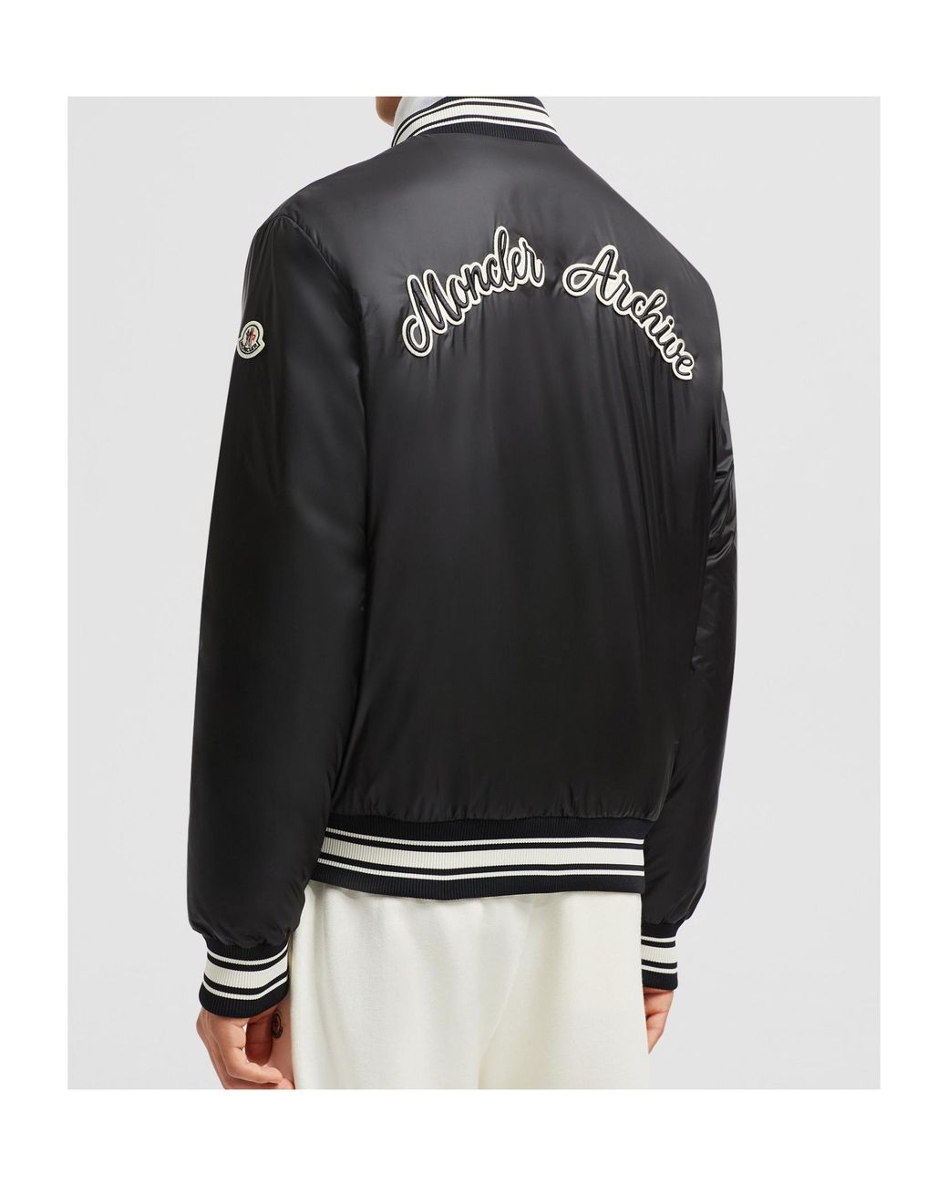 Moncler Black Reversible Button-Up Jacket for men