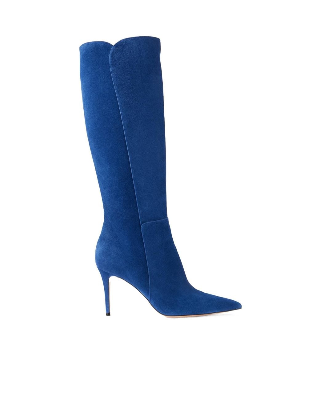 Gianvito Rossi Blue Levy Suede Boots