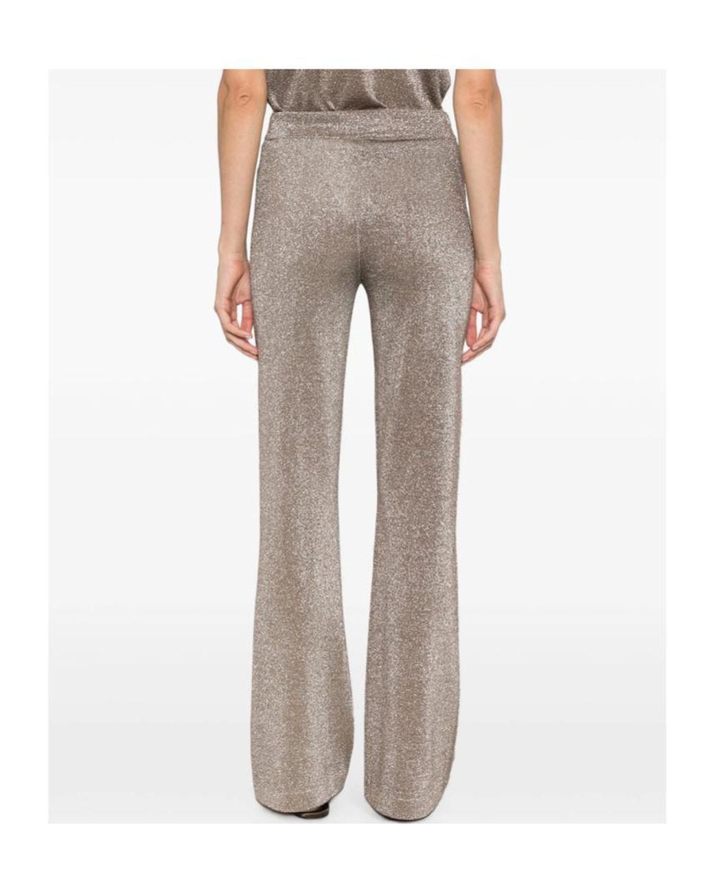 Missoni Gray Metallic-Effect Trousers