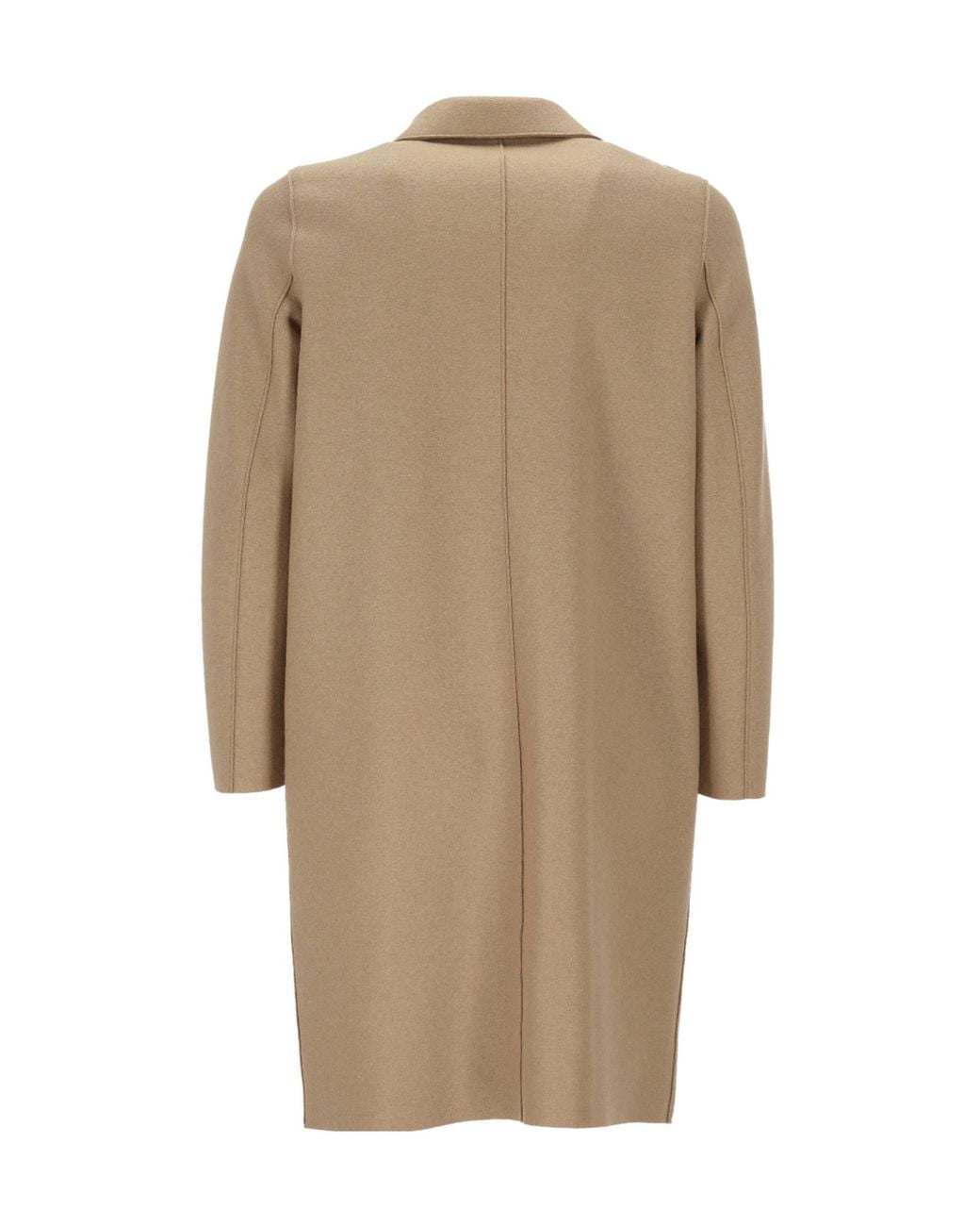 Harris Wharf London Natural Single Breasted Oversized Coat