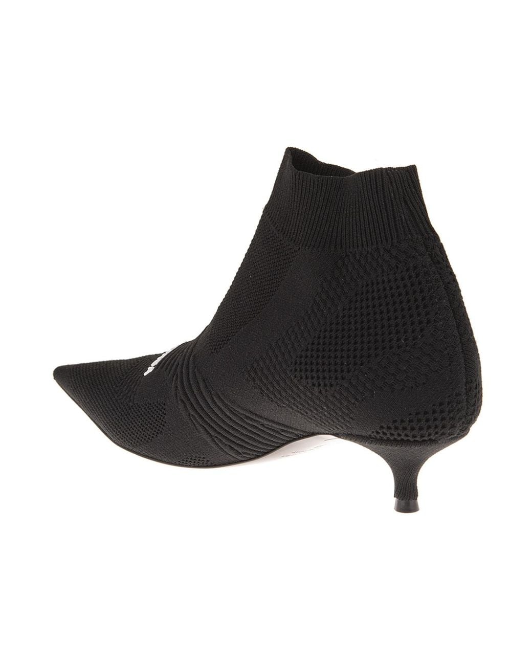 Balenciaga Black Knitted Ankle Boots