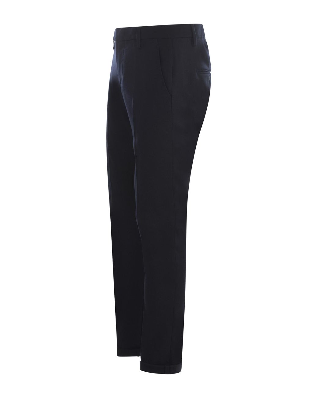 Dondup Blue Gaubert Stretched Pants for men