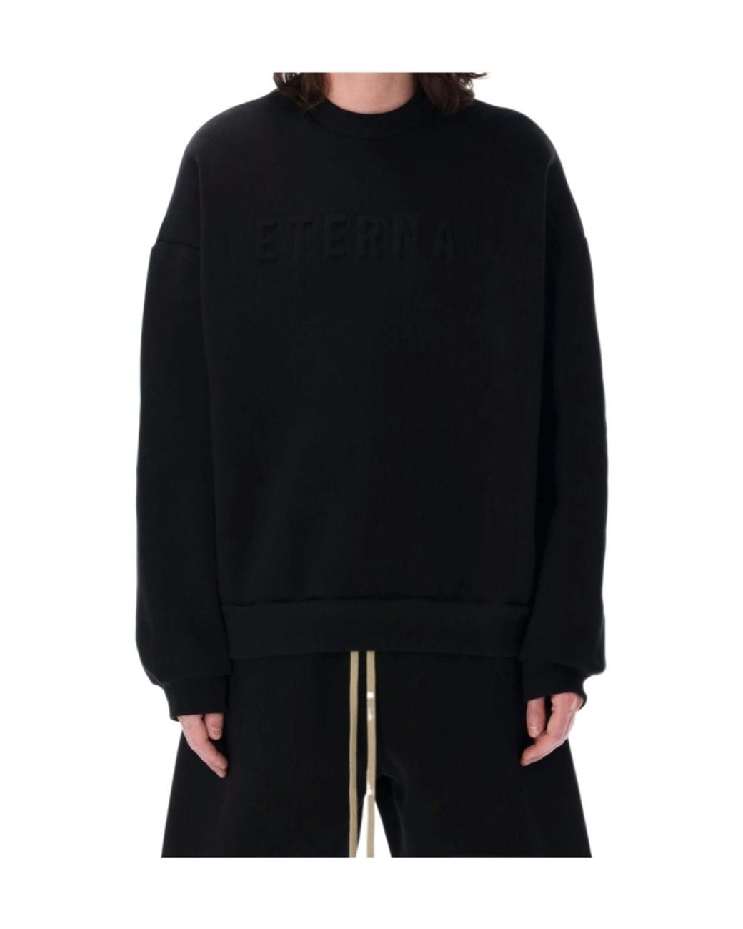 Fear Of God Black Eternal Crewneck Sweatshirt for men