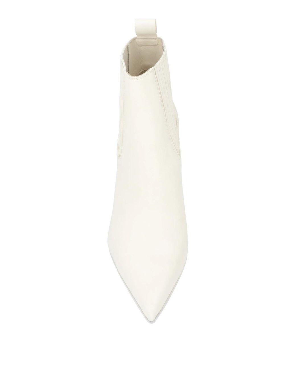Rick Owens White Ankle Boots