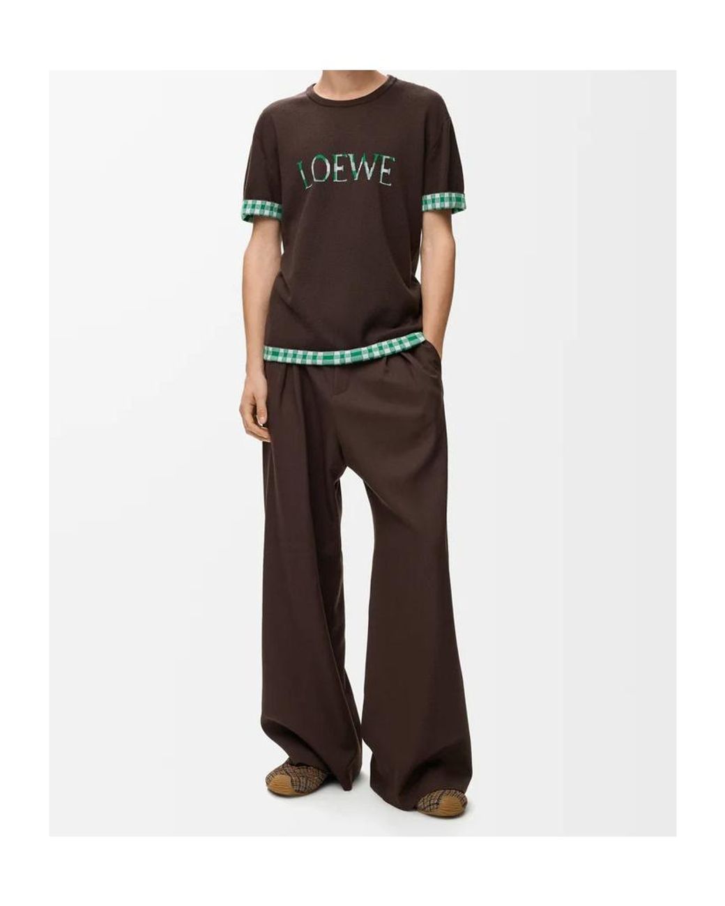 Loewe Multicolor Wool And Cotton Blend T-Shirt for men