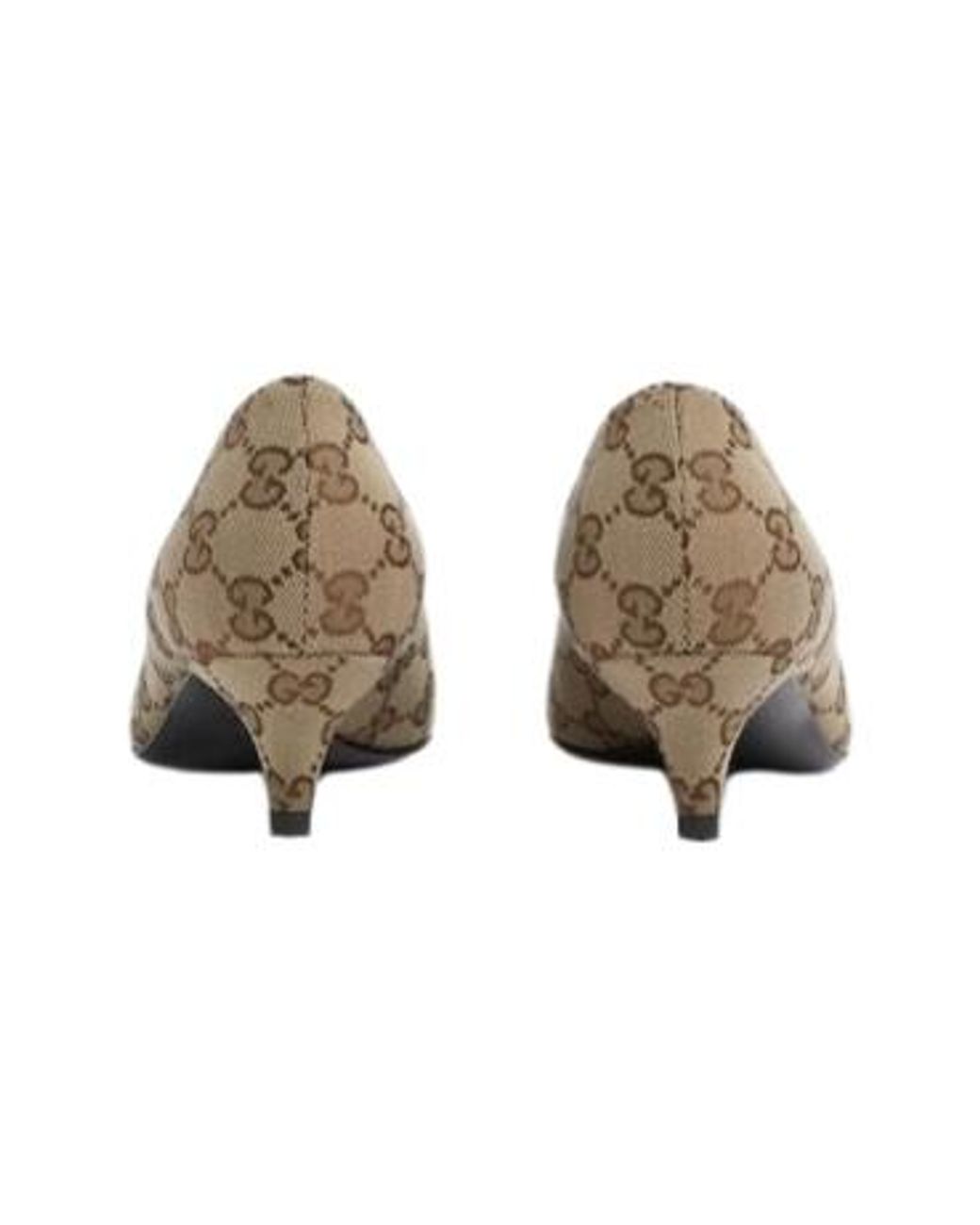 Gucci Gray Horsebit Pointed-Toe Pumps