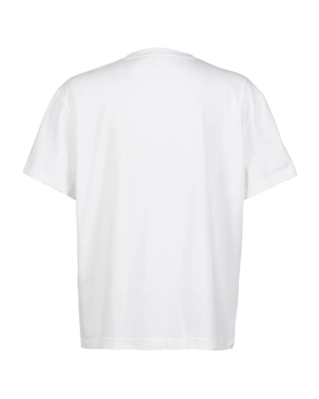 we11done White Crew Neck Short-Sleeved T-Shirt for men