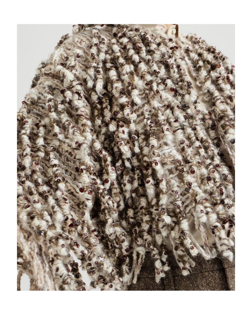Brunello Cucinelli Multicolor Dazzling Twist Embroidered Cardigan