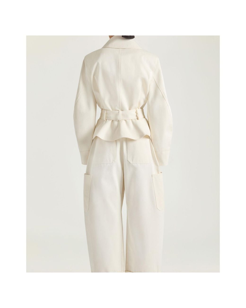 Givenchy Natural Cropped Belted Jacket