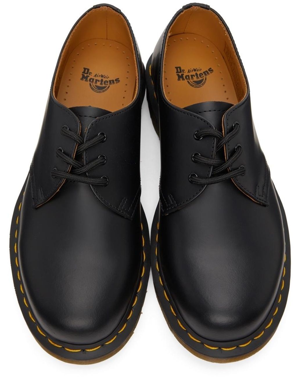 Dr. Martens Black Logo Business Dress Shoes for men