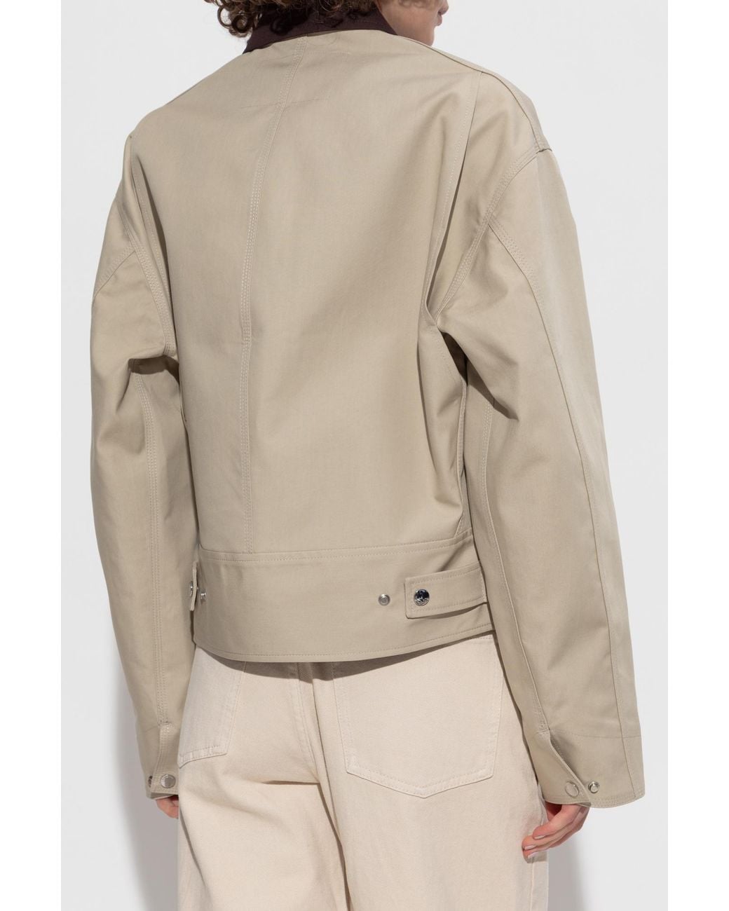 J.W. Anderson Natural Jw Anderson Curved Hem Workwear Jacket
