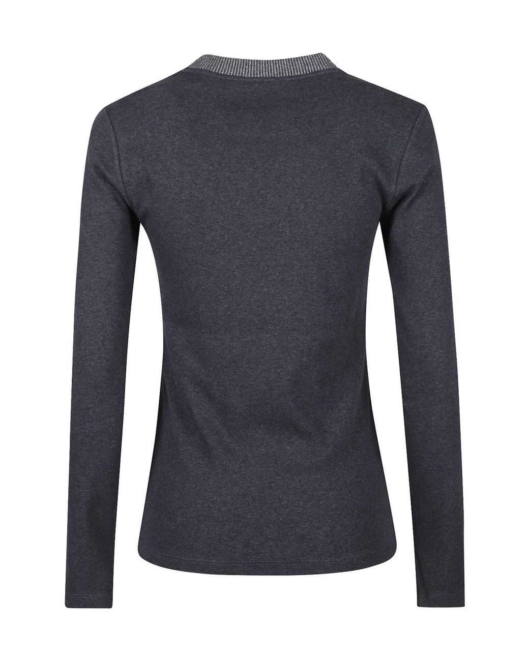 Peserico Blue Long-Sleeved Crewneck Jumper