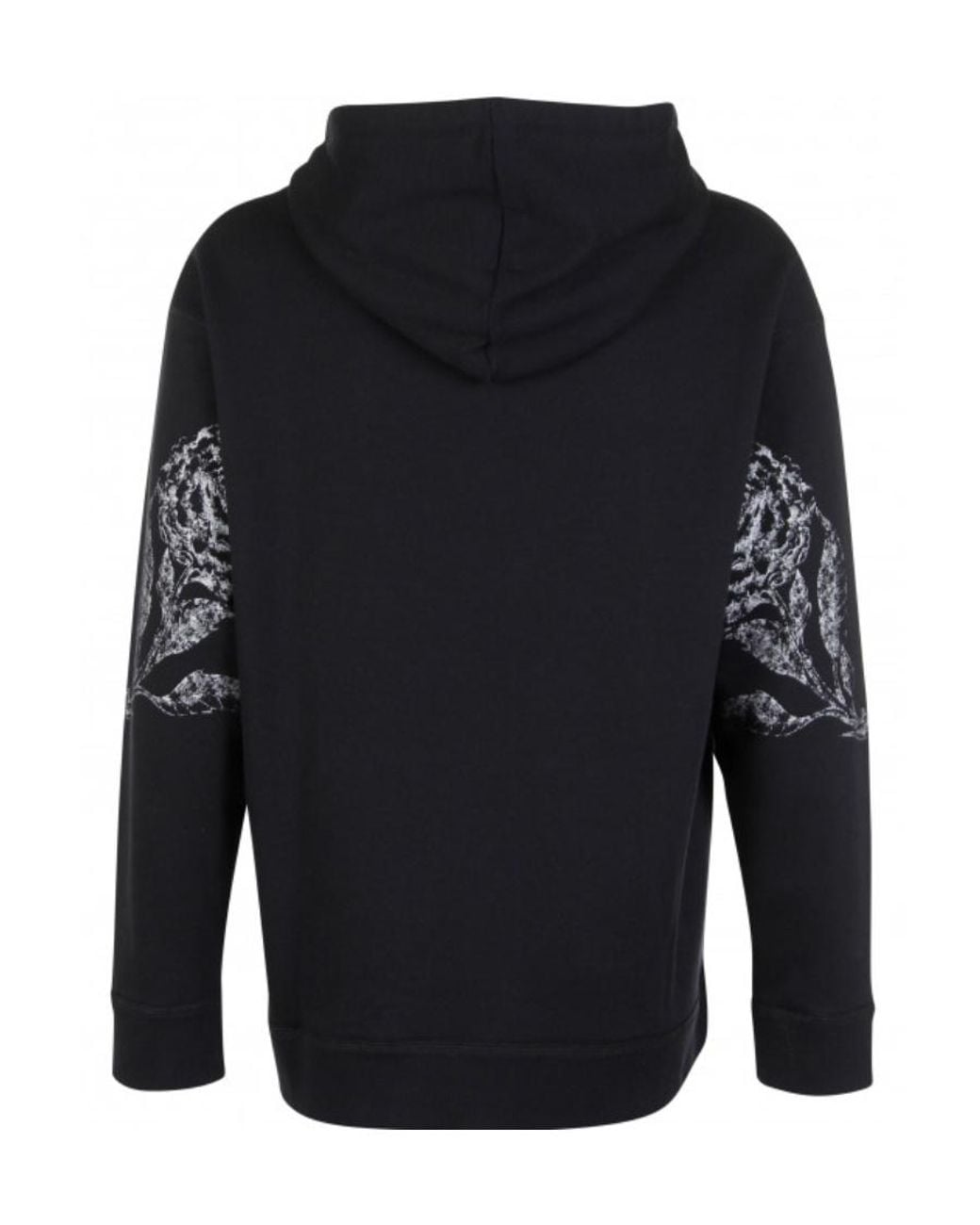 Valentino Black Floral Print Hoodie for men