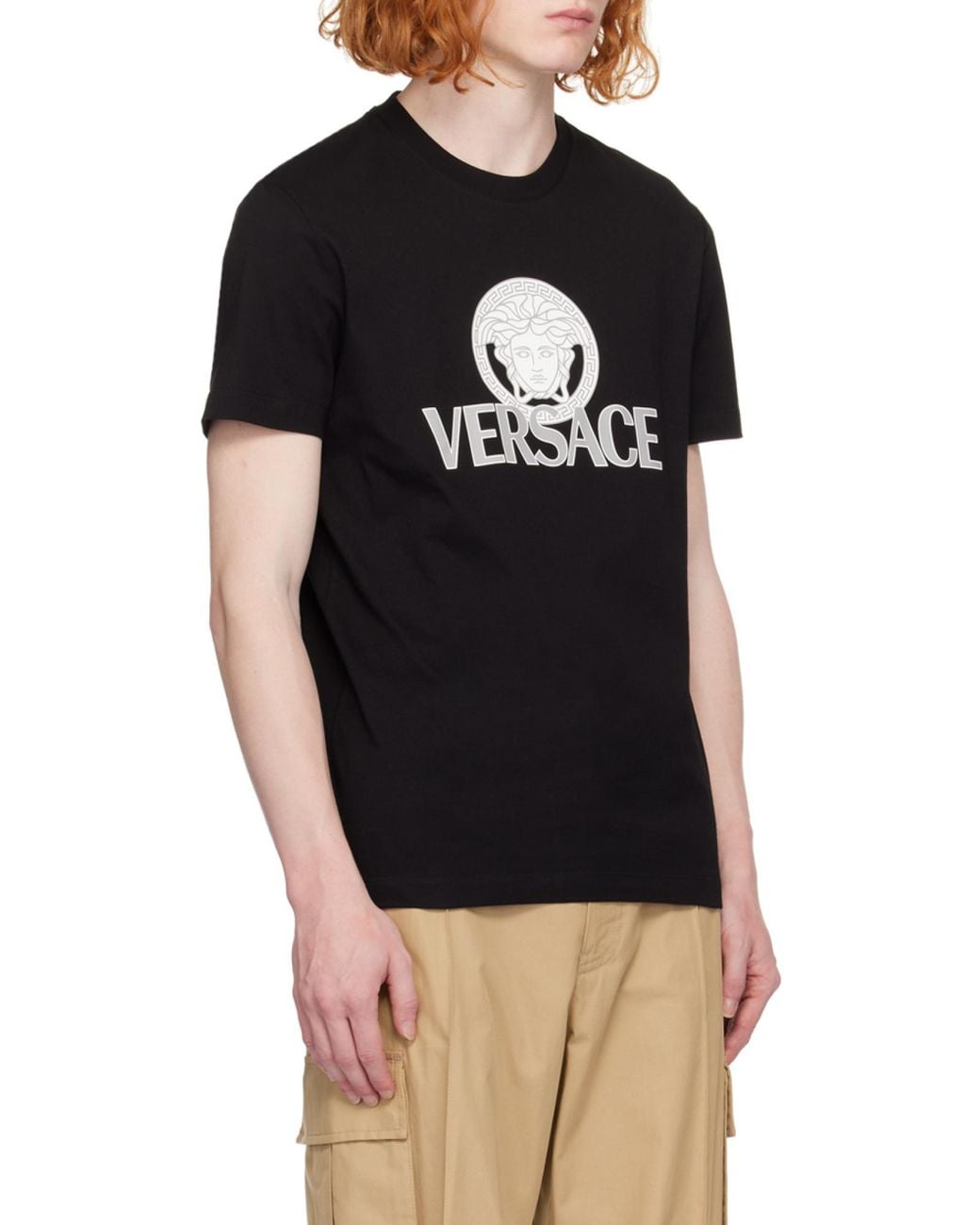 Versace Black T-Shirts And Polos for men