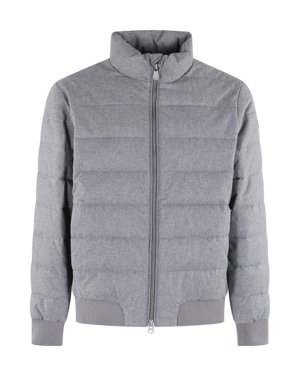 Save The Duck Gray Quilted Zipped Jacket for men