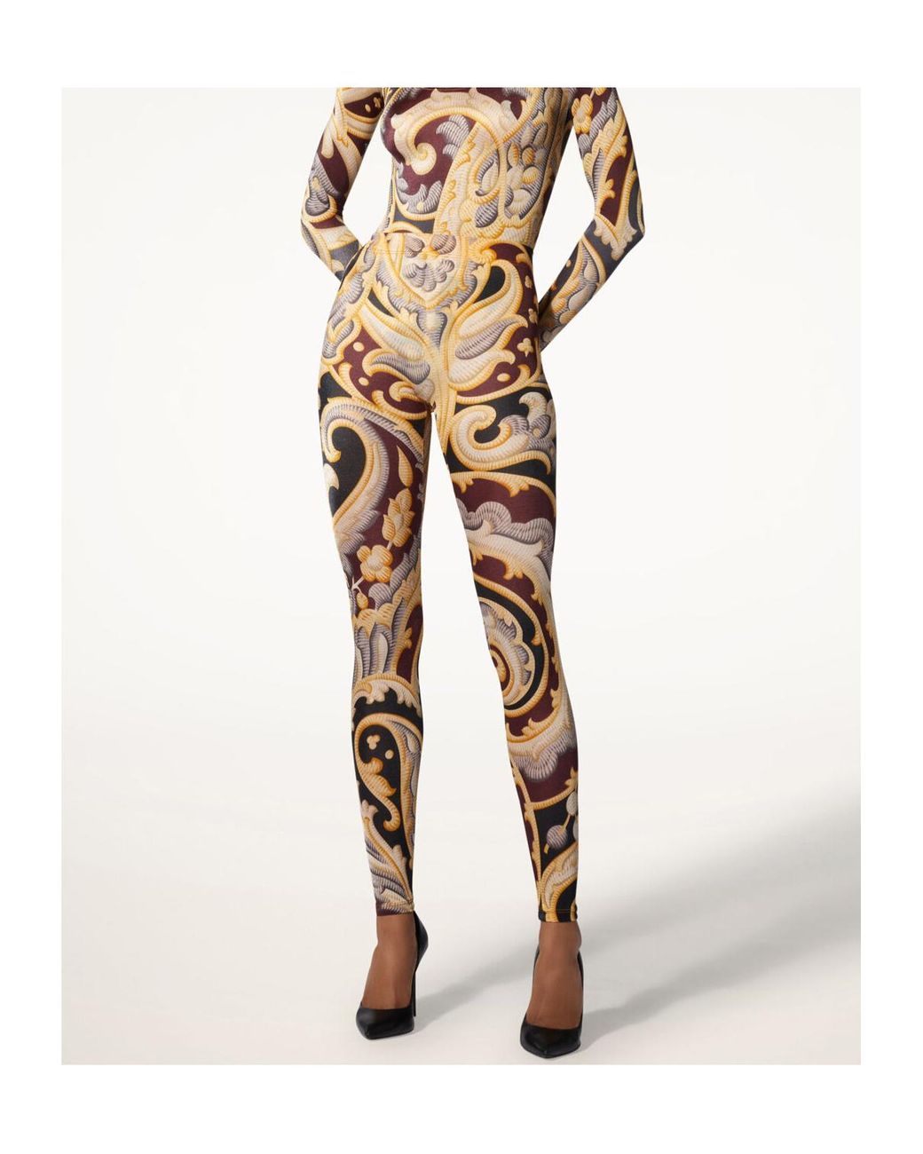 Etro Orange X Wolford Leggings