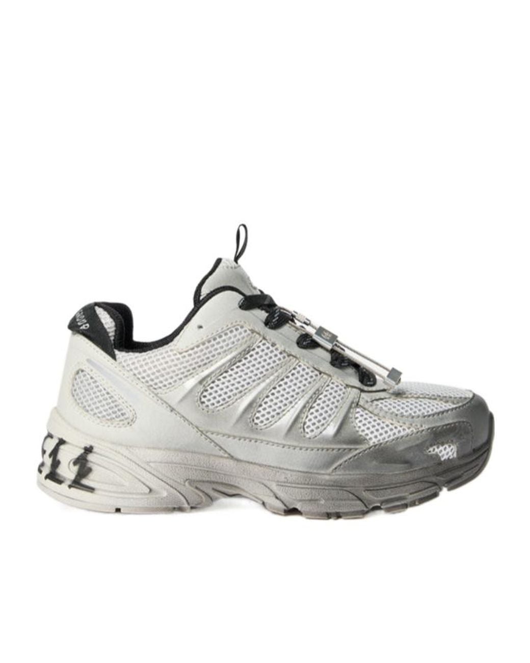 44 Label Group Gray Dragger Faded Sneakers for men