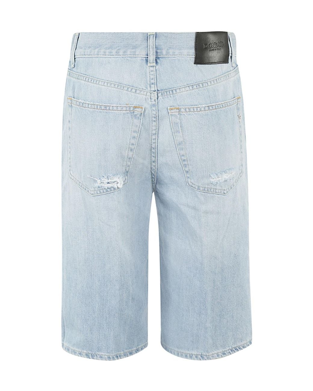 Dondup Blue Mae Distressed Denim Shorts