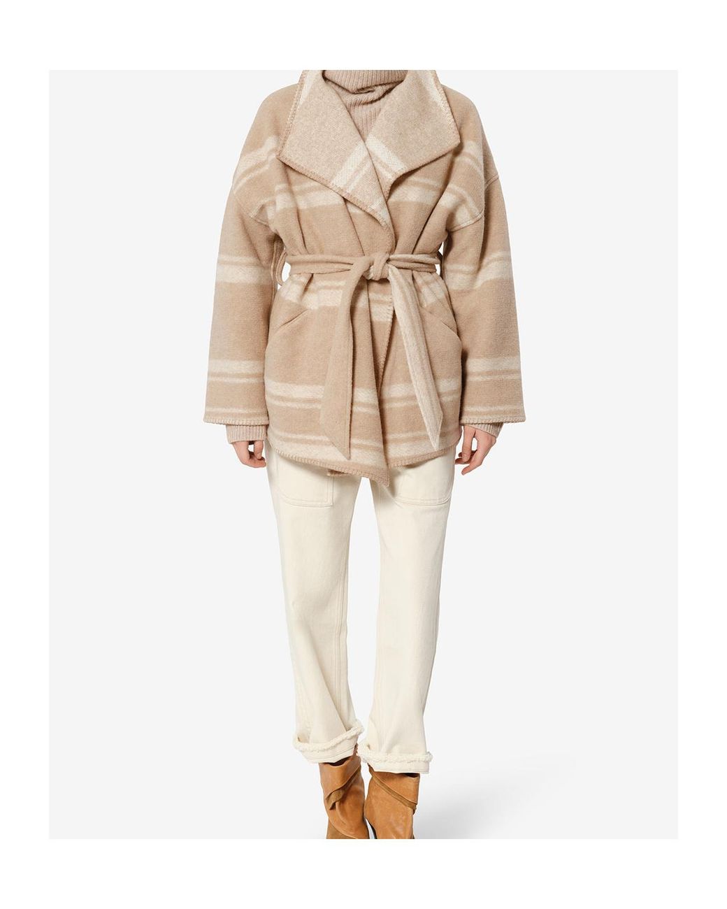 Isabel Marant Natural Brea Coat